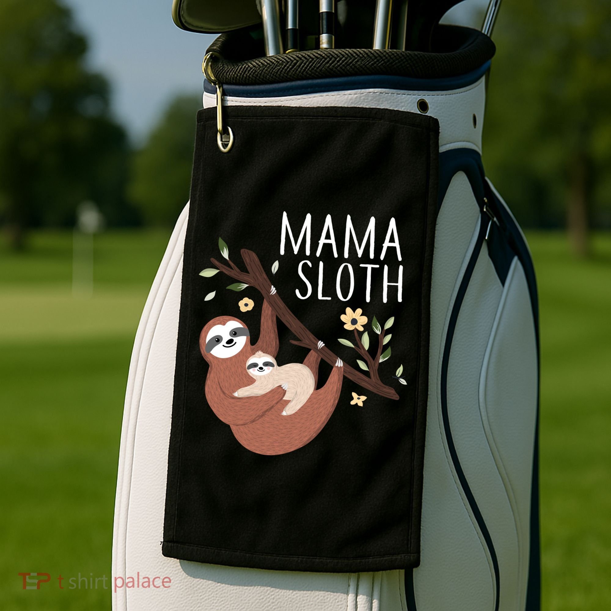 Mama Sloth Golf Towel