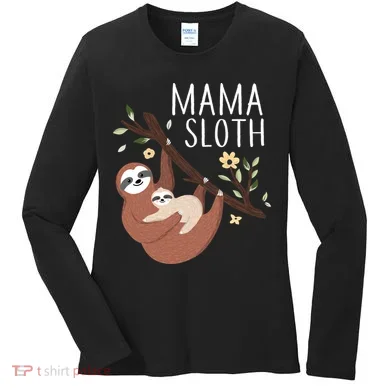 Mama Sloth Women's Long Sleeve Shirt
