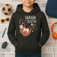 Mama Sloth Kids Hoodie thumb 2