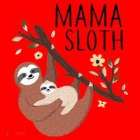 Mama Sloth Santa Hat thumb 1