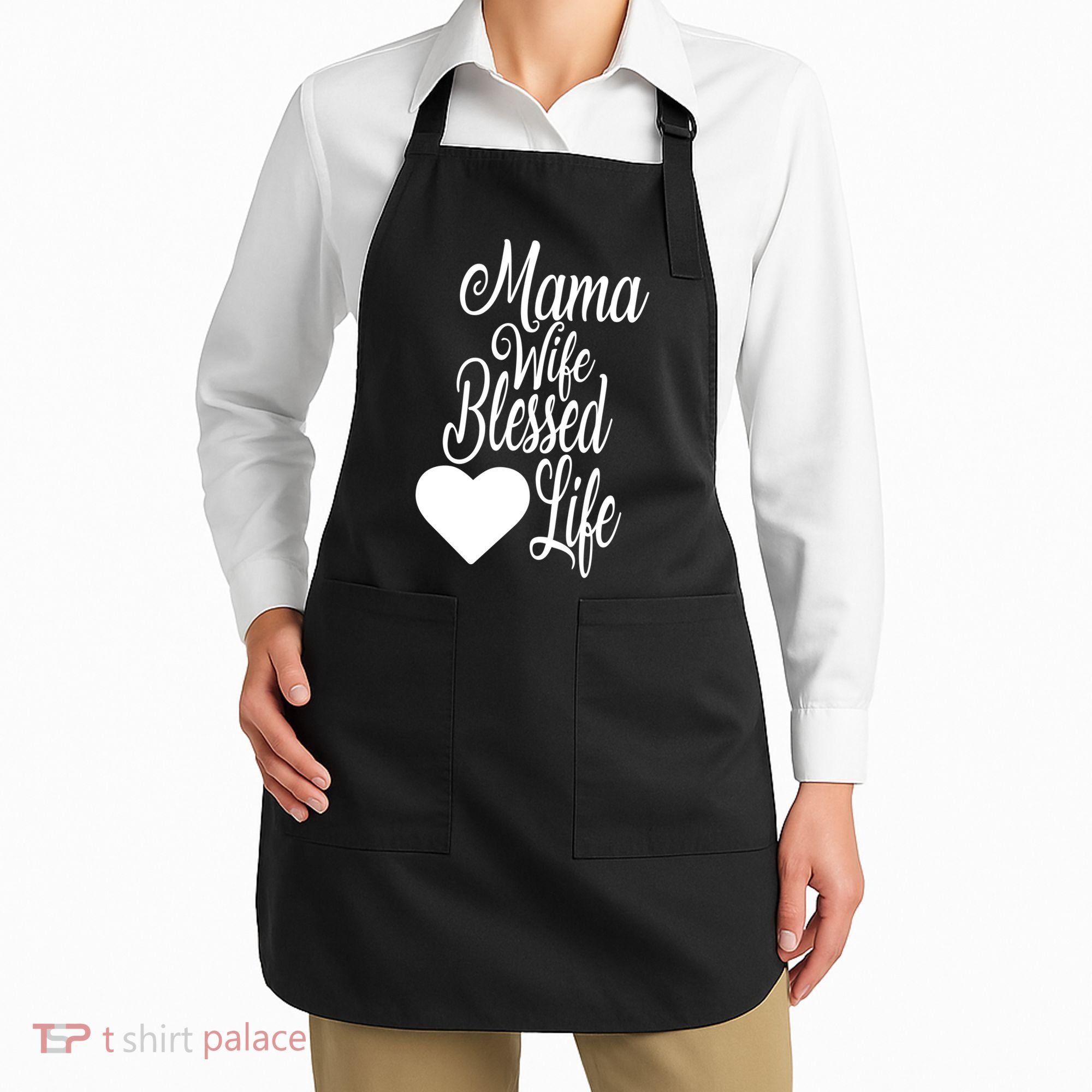 Mama Wife Blessed Life Apron