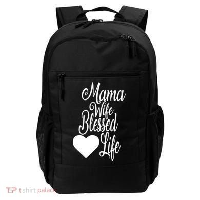 Mama Wife Blessed Life Backpack