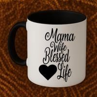 Mama Wife Blessed Life Coffee Mug thumb 2