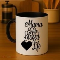 Mama Wife Blessed Life Coffee Mug thumb 4