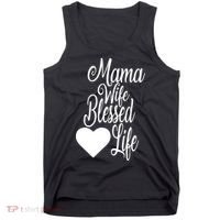 Mama Wife Blessed Life Tank Top thumb 0