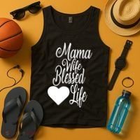 Mama Wife Blessed Life Tank Top thumb 4
