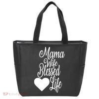 Mama Wife Blessed Life Tote Bag thumb 0