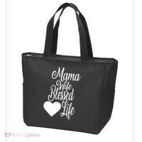 Mama Wife Blessed Life Tote Bag thumb 3