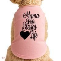 Mama Wife Blessed Life Doggie Tank thumb 0