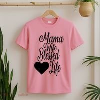 Mama Wife Blessed Life T-Shirt thumb 2