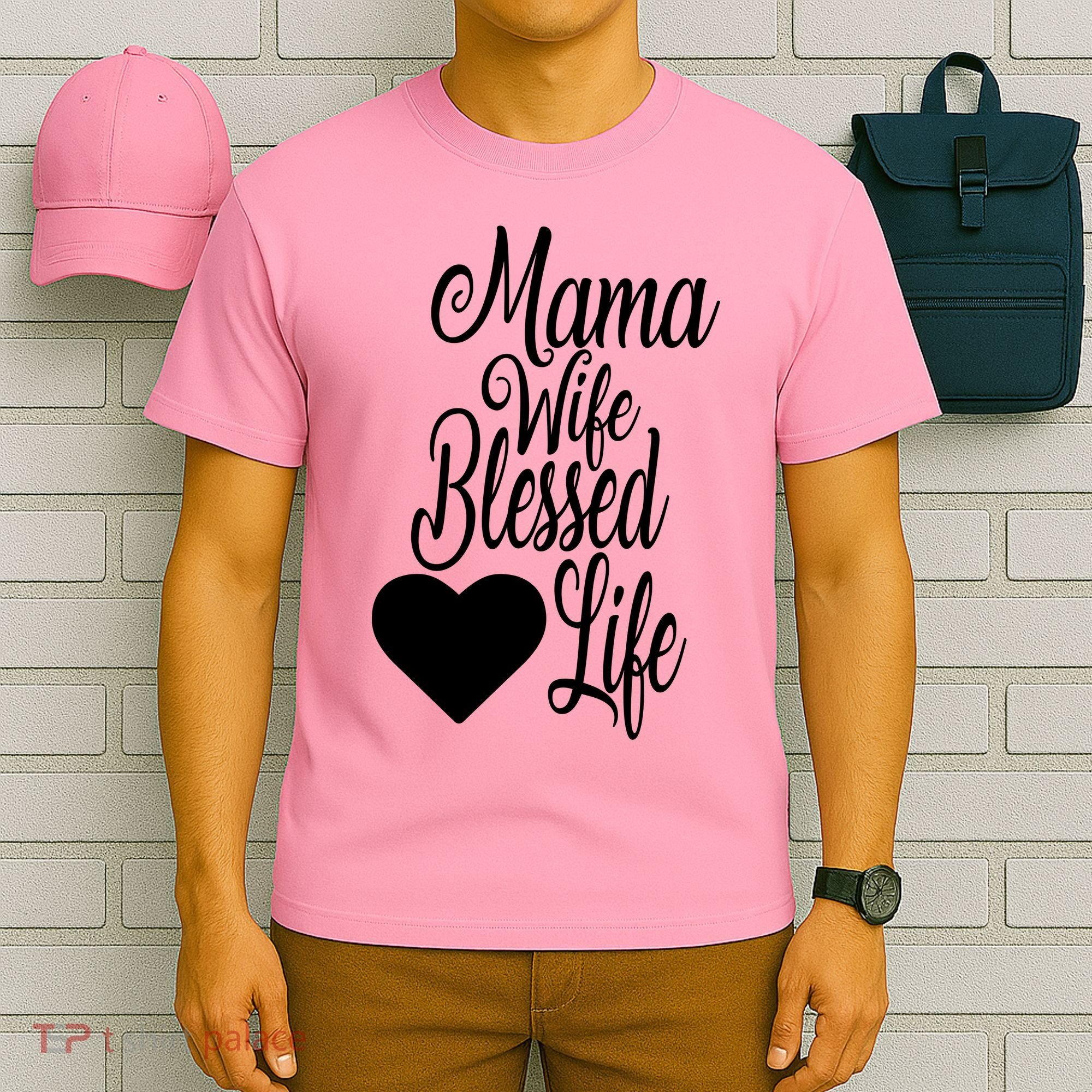 Mama Wife Blessed Life T-Shirt