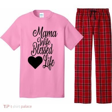 Mama Wife Blessed Life Pajama Set