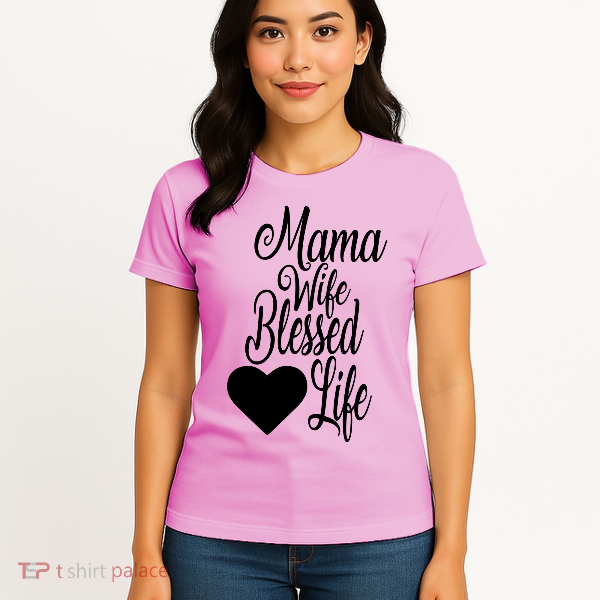 Mama Wife Blessed Life Women's T-Shirt