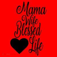 Mama Wife Blessed Life Santa Hat thumb 1