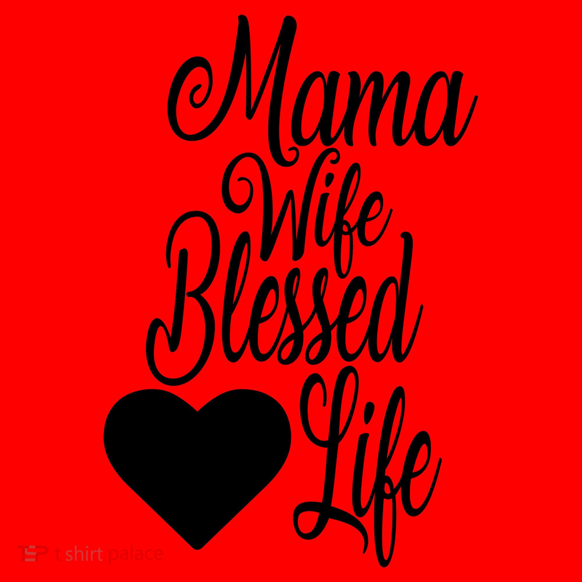 Mama Wife Blessed Life Santa Hat