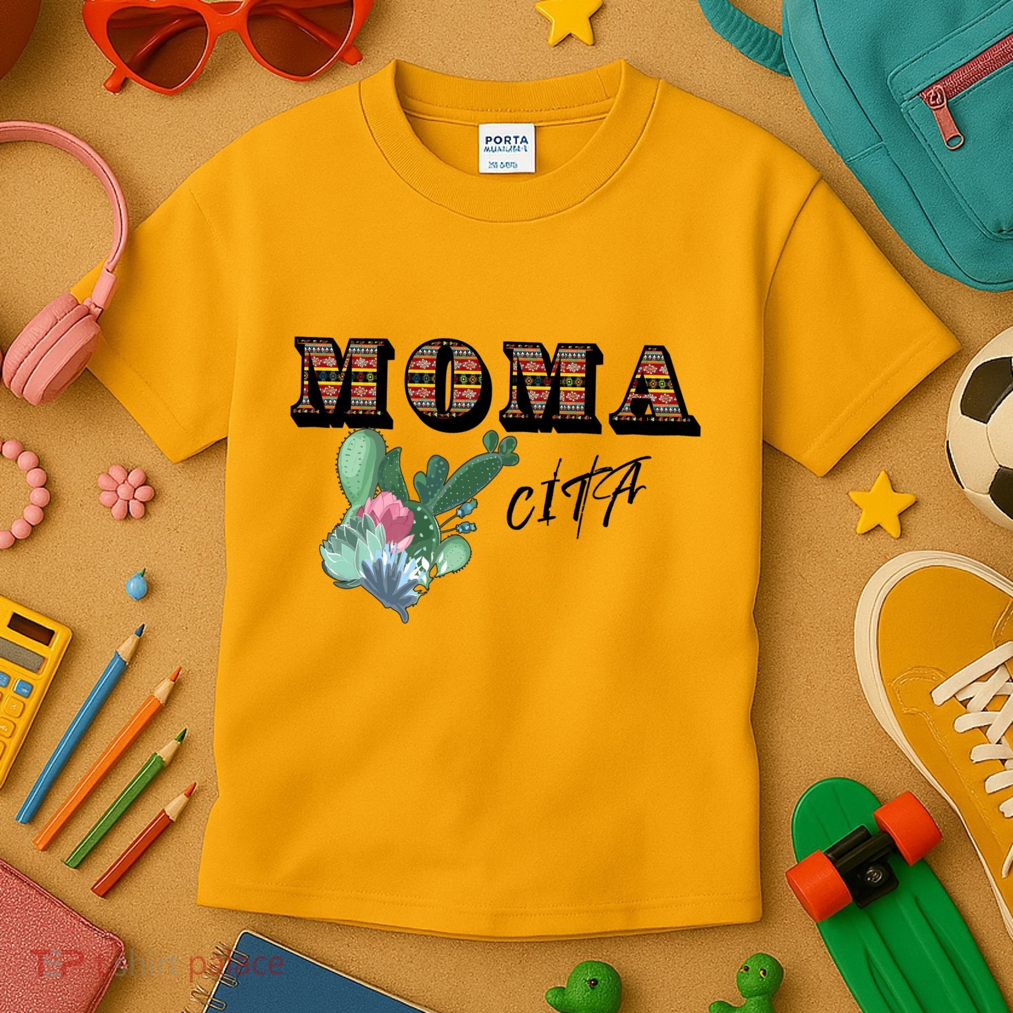 Mamacita Cinco De Mayo Cactus Fiesta Kids T-Shirt