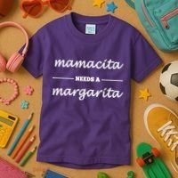 Mamacita Needs A Margarita Kids T-Shirt thumb 3