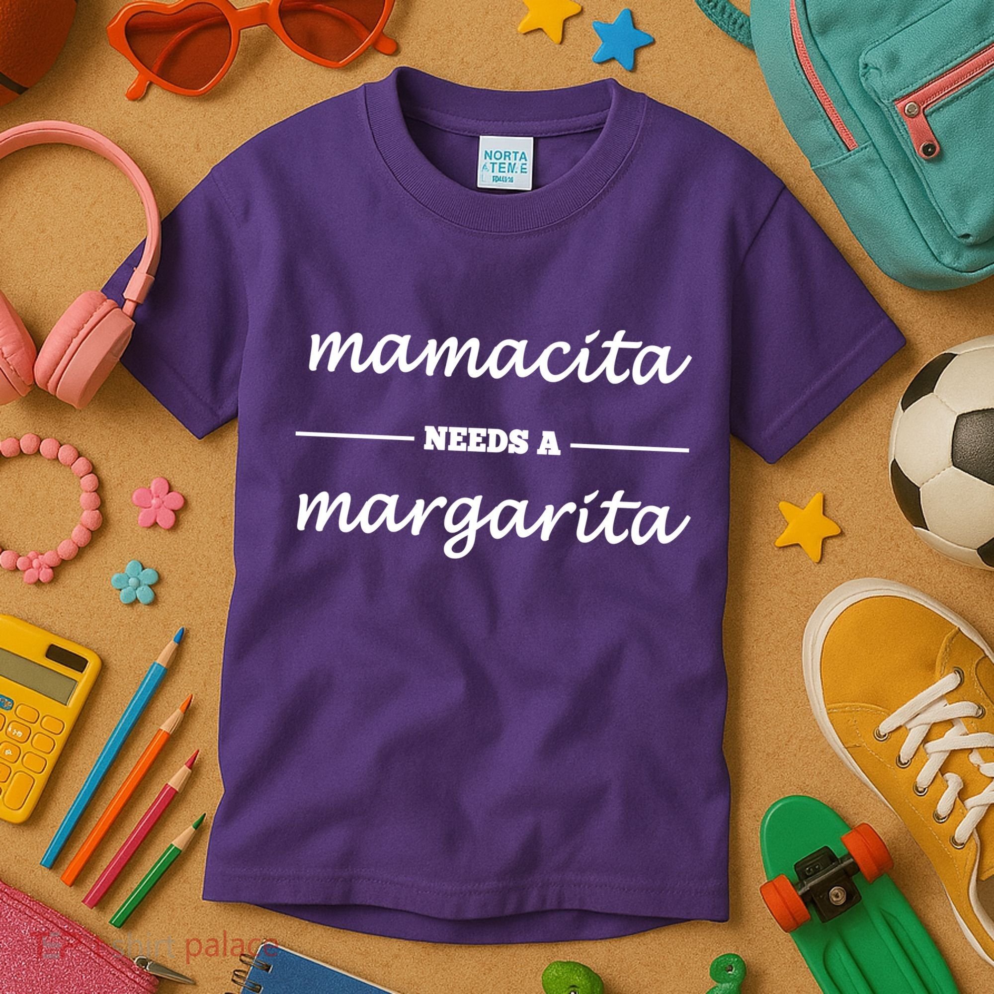 Mamacita Needs A Margarita Kids T-Shirt