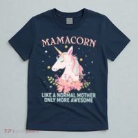 Mamacorn Like A Normal Mother Only More Awesome T-Shirt thumb 5