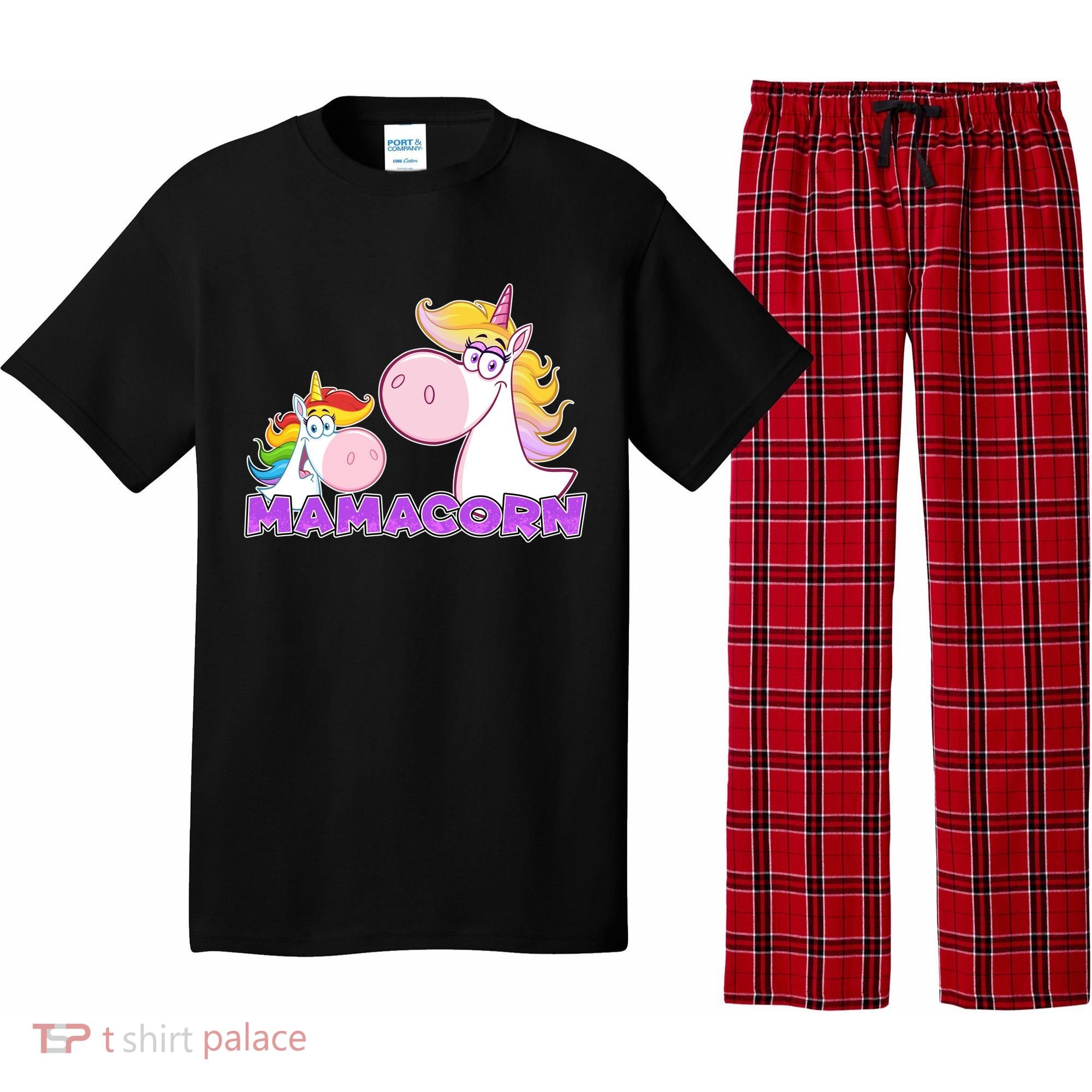 Mamacorn Mom Unicorn Pajama Set