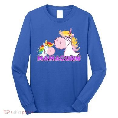 Mamacorn Mom Unicorn Long Sleeve Shirt