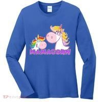 Mamacorn Mom Unicorn Women's Long Sleeve Shirt thumb 0