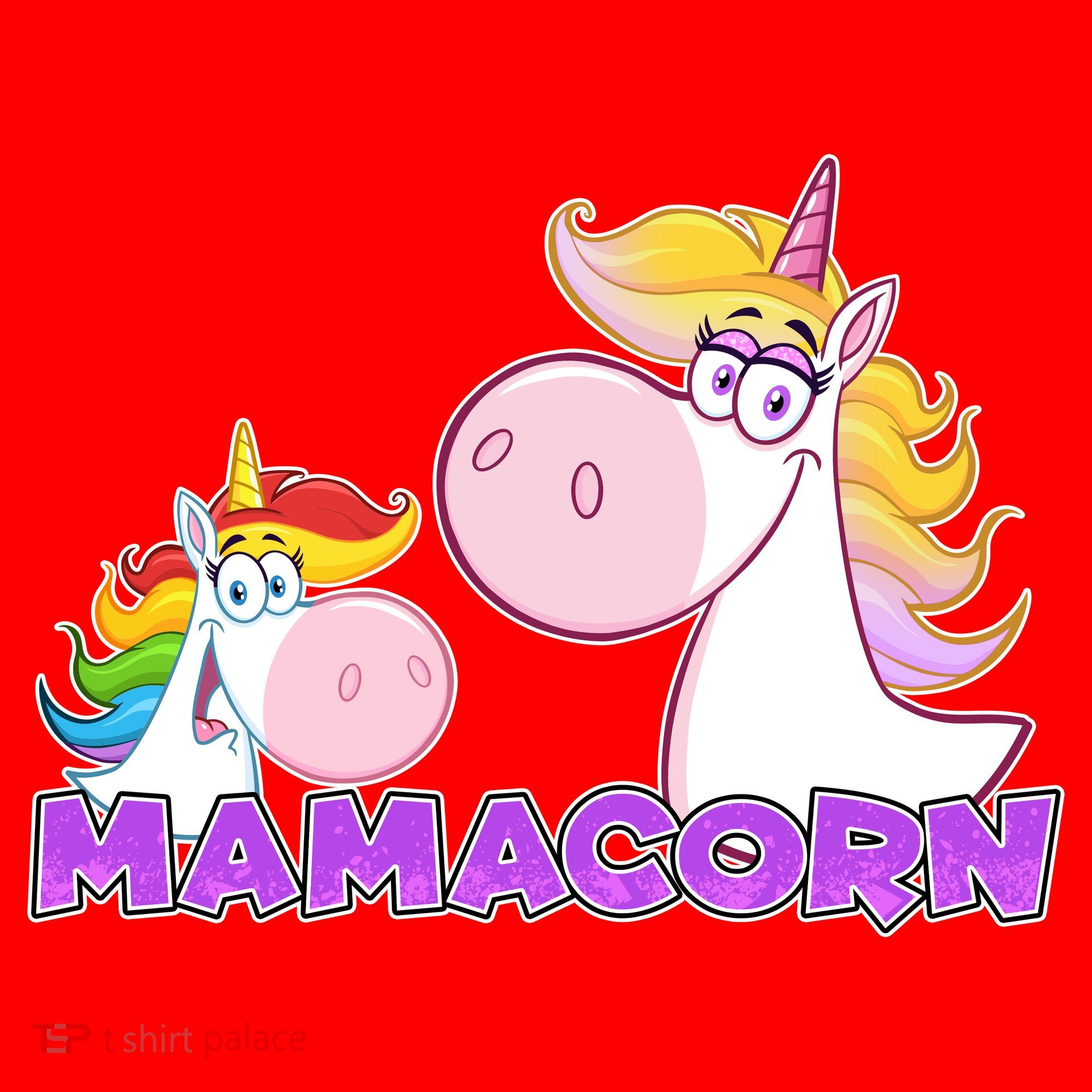 Mamacorn Mom Unicorn Santa Hat