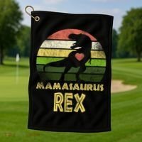 Mamasaurus Rex Golf Towel thumb 1