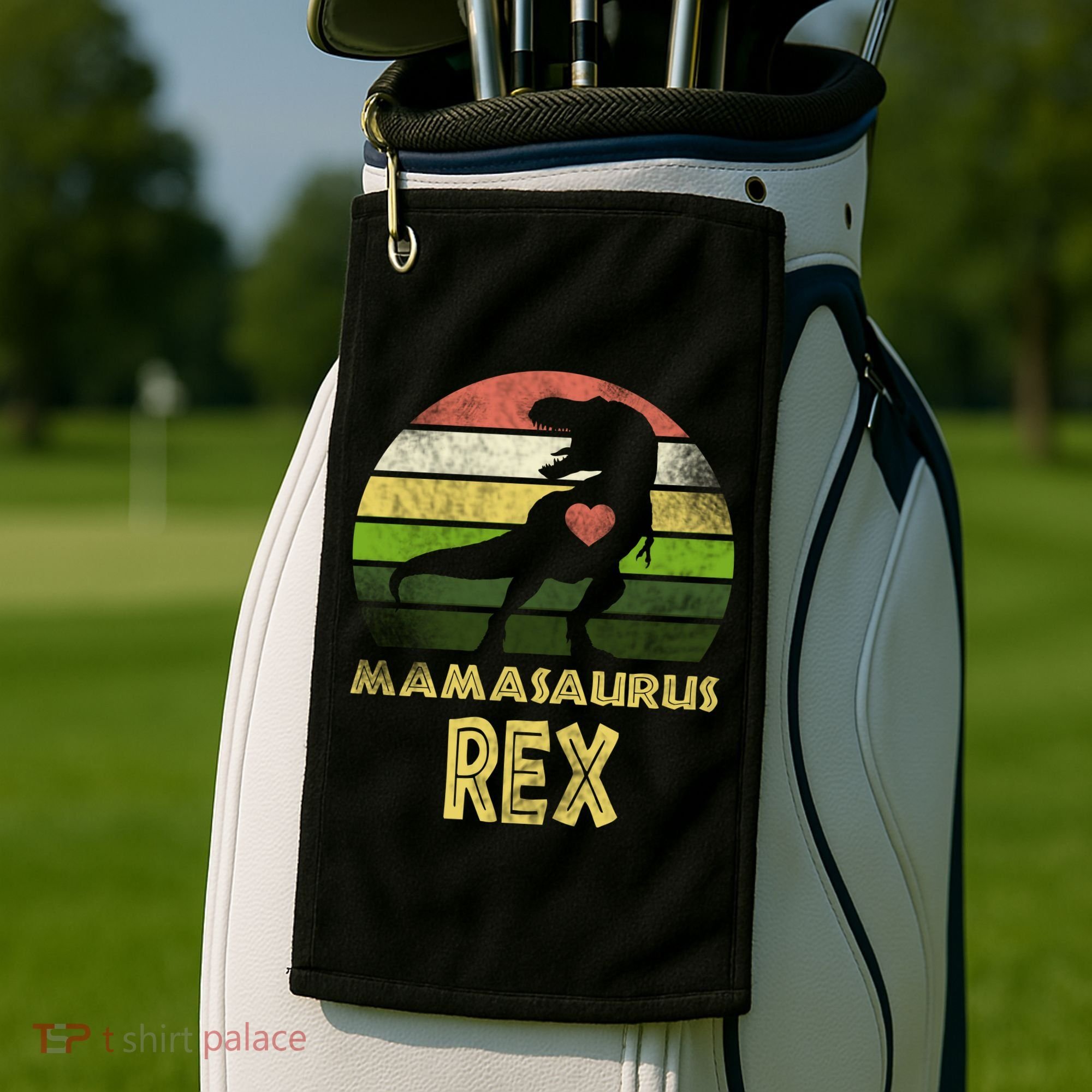 Mamasaurus Rex Golf Towel