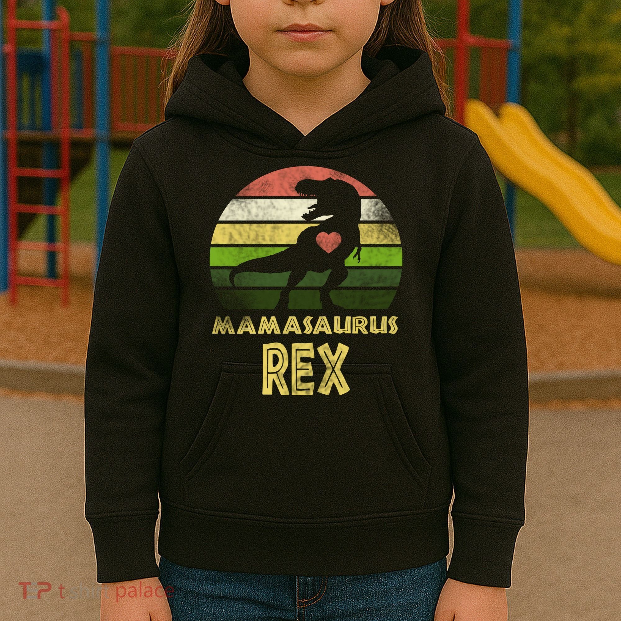 Mamasaurus Rex Kids Hoodie