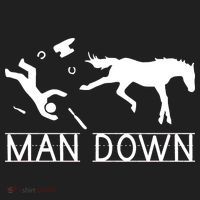 Man Down Horseshoer Funny Horse Women's Sweatshirt thumb 2