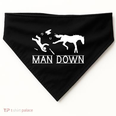 Man Down Horseshoer Funny Horse USA-Made Doggie Bandana