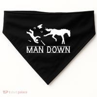 Man Down Horseshoer Funny Horse USA-Made Doggie Bandana thumb 0