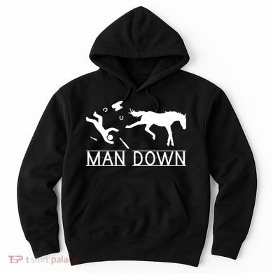 Man Down Horseshoer Funny Horse Hoodie