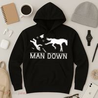 Man Down Horseshoer Funny Horse Hoodie thumb 3