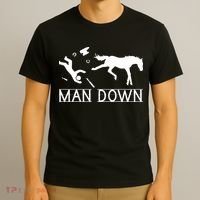 Man Down Horseshoer Funny Horse T-Shirt thumb 3