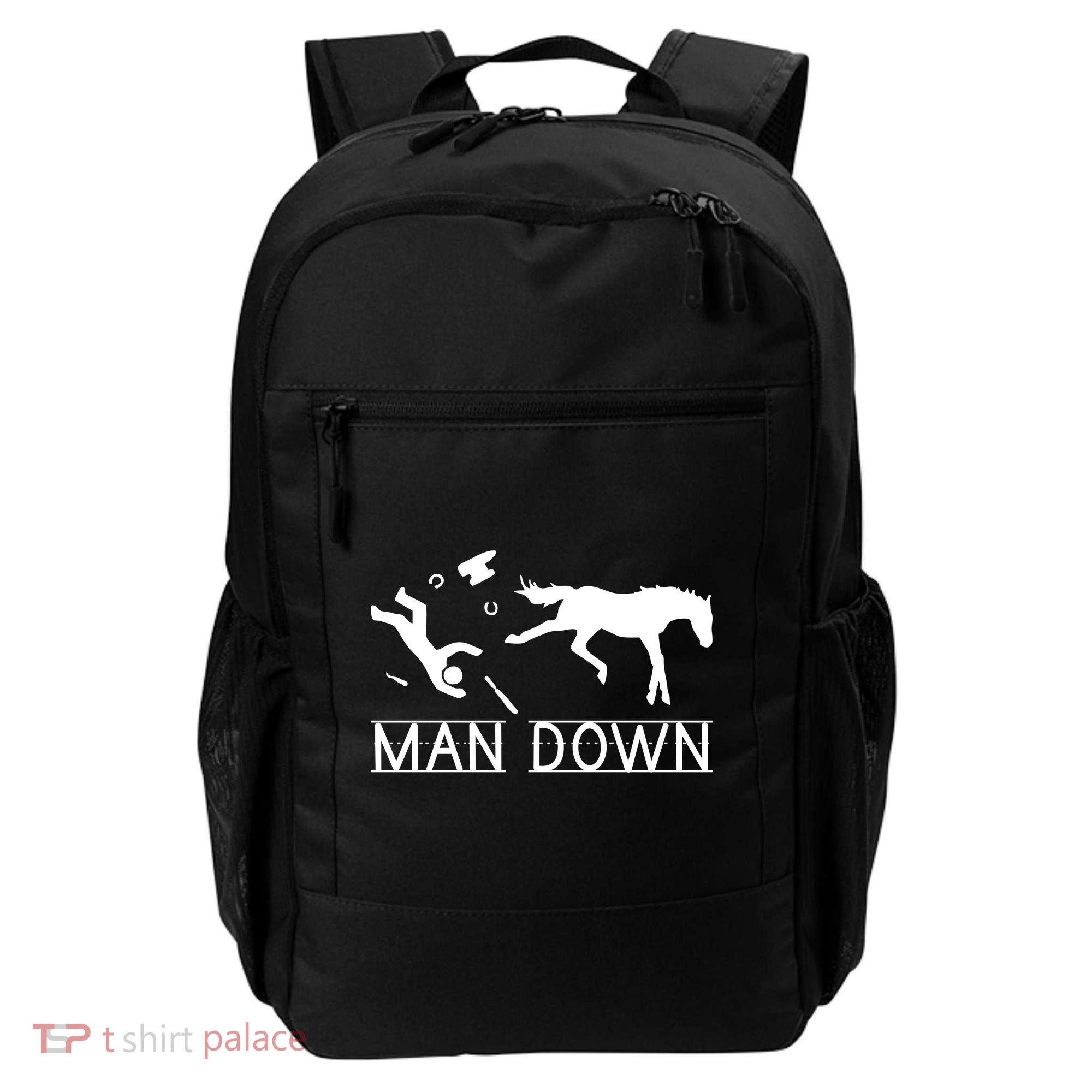 Man Down Horseshoer Funny Horse Backpack