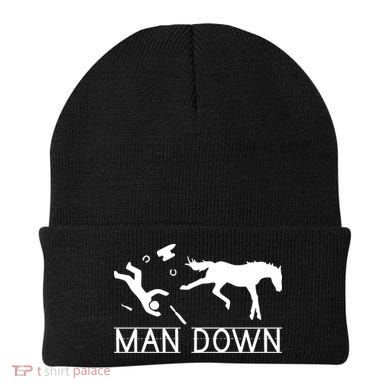 Man Down Horseshoer Funny Horse Beanie