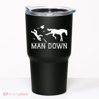 Man Down Horseshoer Funny Horse Tumbler thumb 0