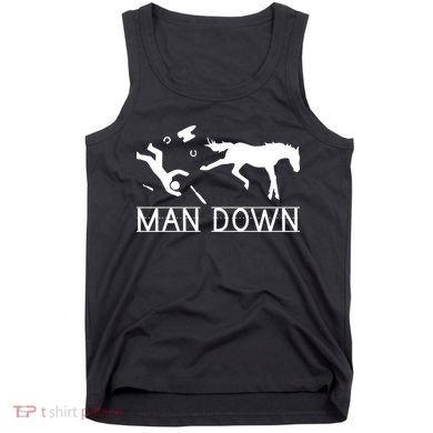 Man Down Horseshoer Funny Horse Tank Top