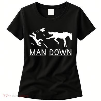 Man Down Horseshoer Funny Horse Women's T-Shirt