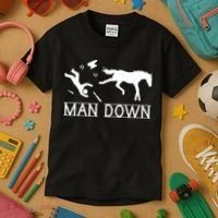 Man Down Horseshoer Funny Horse Kids T-Shirt thumb 3