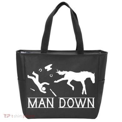Man Down Horseshoer Funny Horse Tote Bag