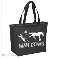 Man Down Horseshoer Funny Horse Tote Bag thumb 2