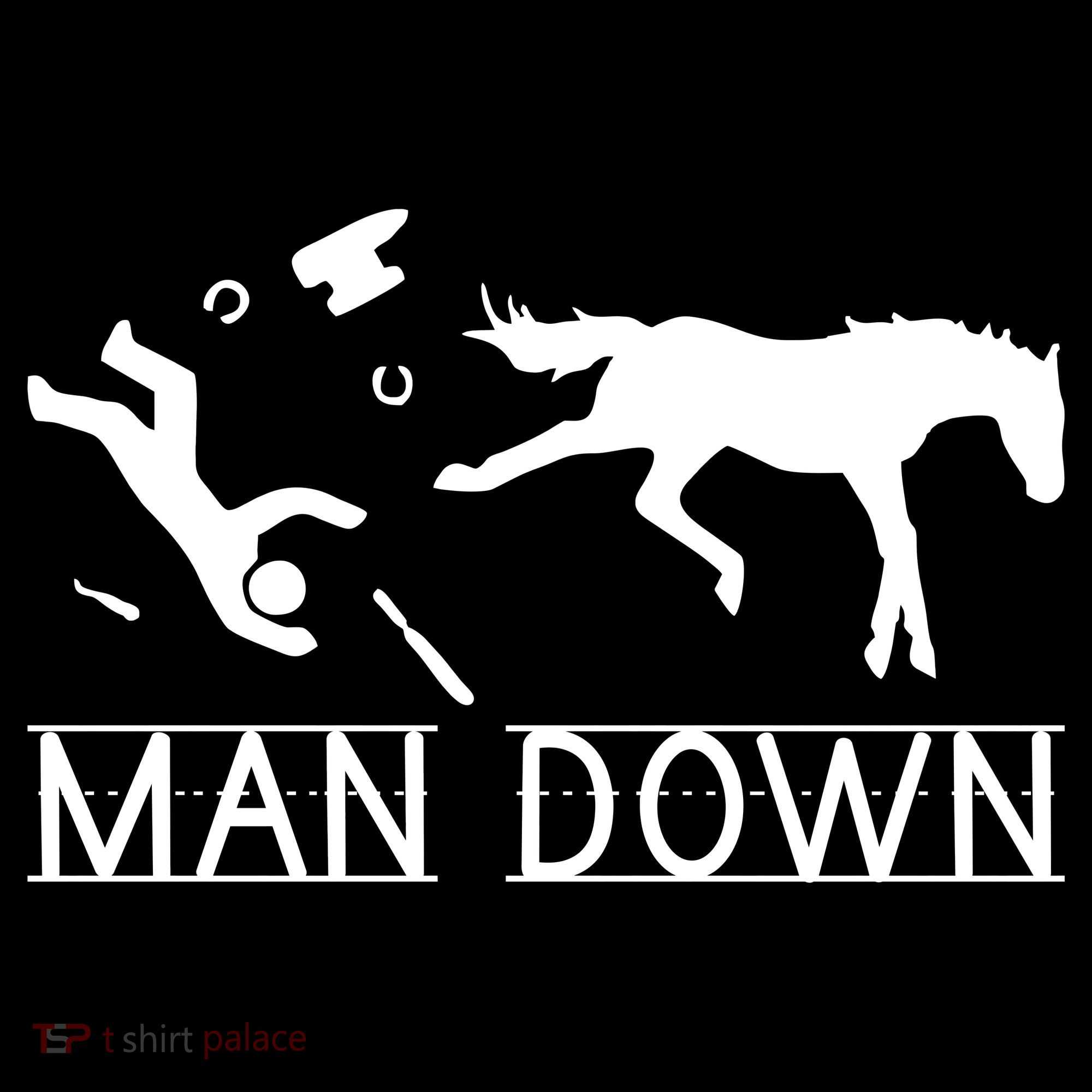Man Down Horseshoer Funny Horse Tote Bag