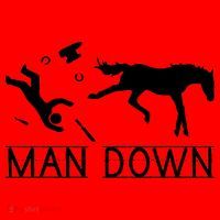 Man Down Horseshoer Funny Horse Santa Hat thumb 1