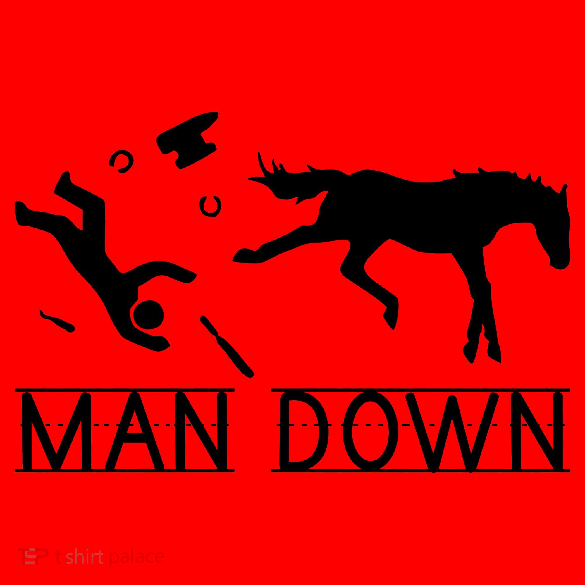Man Down Horseshoer Funny Horse Santa Hat