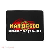 Man Of God Husband Dad Grandpa Mousepad thumb 0