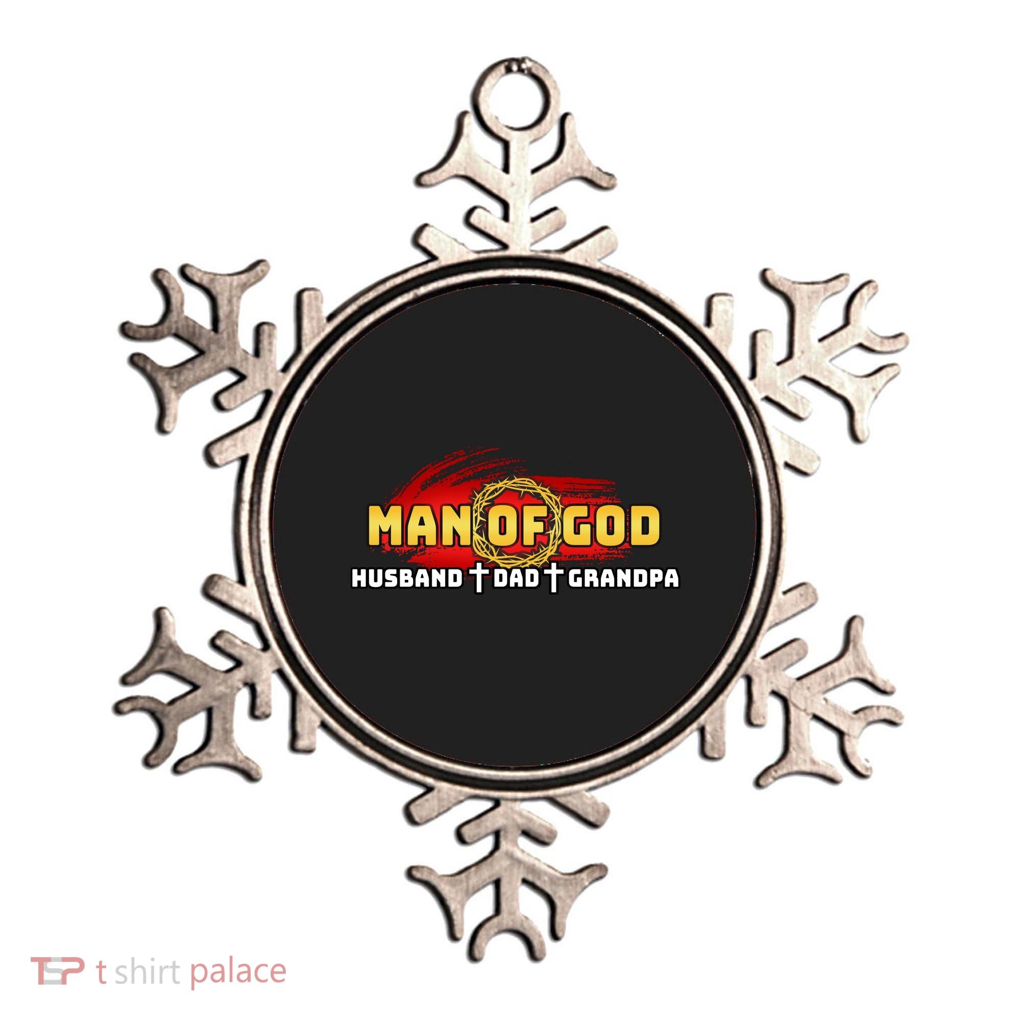 Man Of God Husband Dad Grandpa Ornament