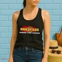 Man Of God Husband Dad Grandpa Women's Tank Top thumb 2